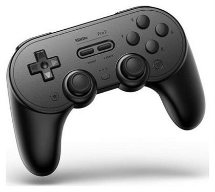 Pro 2 Ασύρματο Gamepad για Android / PC / Switch Black 8Bitdo