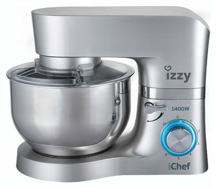 S1503 Super Chef Κουζινομηχανή 1400W με Ανοξείδωτο Κάδο 6lt Izzy