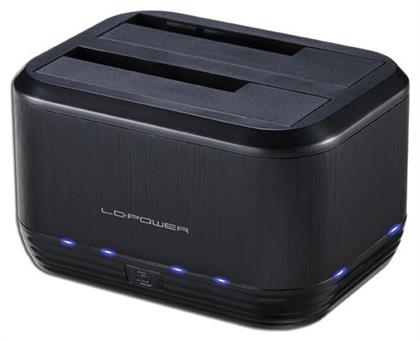 LC-Power Docking Station για 2 Σκληρούς Δίσκους SATA 2.5'' / 3.5'' με σύνδεση USB 3.0 (LC-DOCK-U3-III) - LC Power